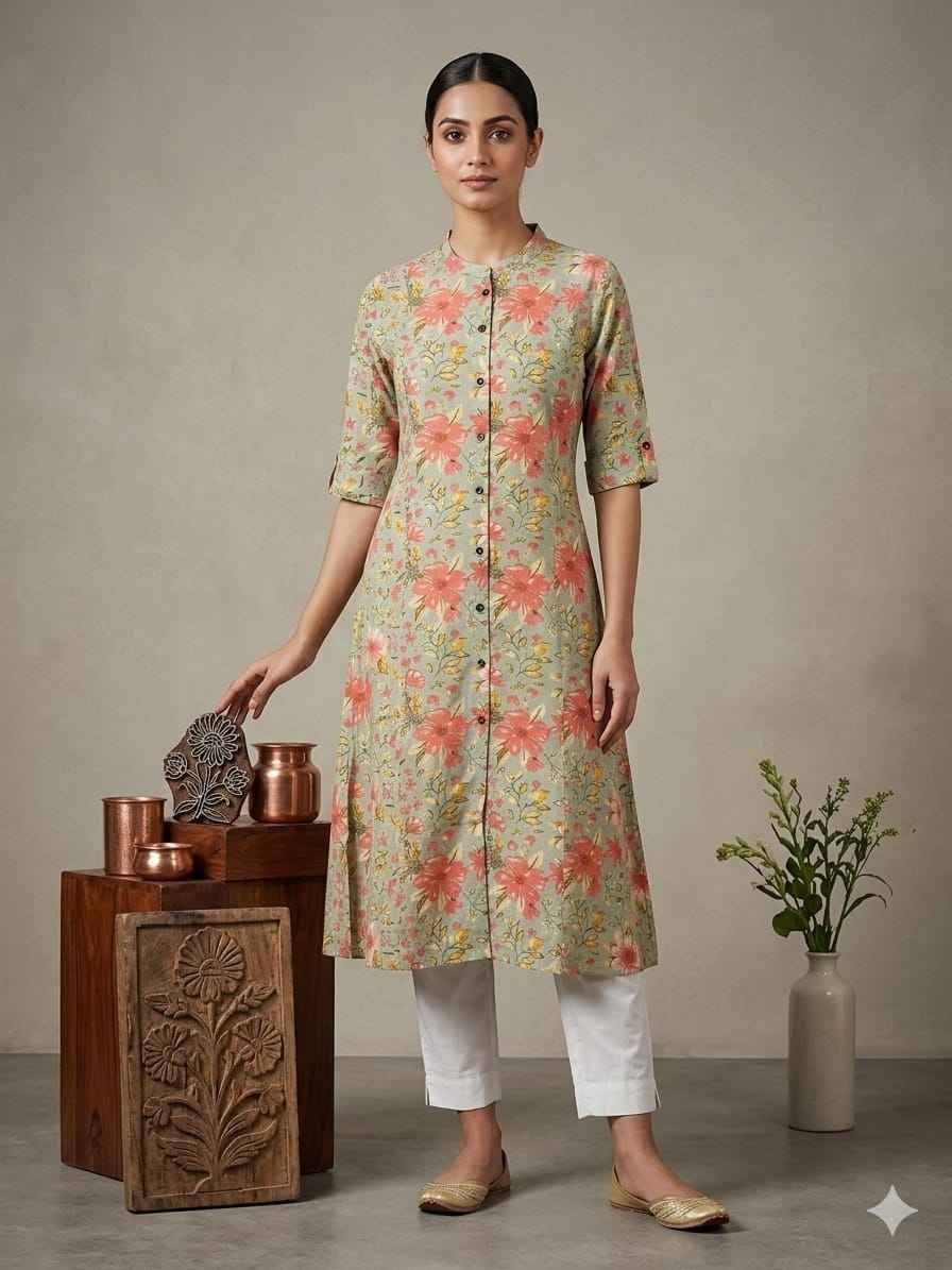 K 909 BY FASHID 01 to 31 Series Designer Collection Beautiful Stylish Fancy Colorful Party Wear & Occasional Wear Cambric Cotton Print Kurtis At Wholesale Price